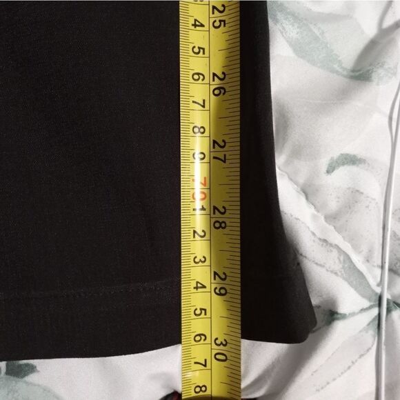 Banana Republic 12 Full Length Black Zipper Pockets Cord Women's Dress Pants - Picture 8 of 10